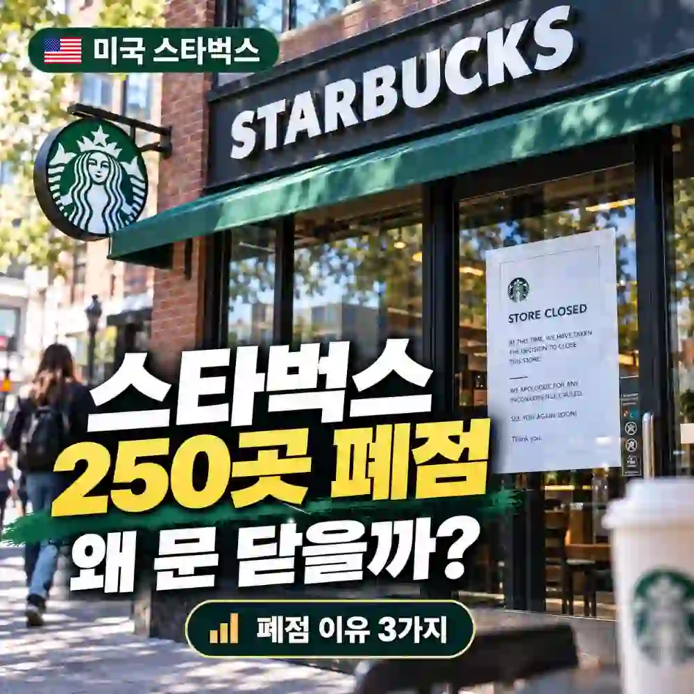스타벅스 250곳 폐점 왜